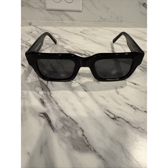 Kits Lukas Black Rectangle Kbl01 Sunglasses Needs Lens 50-23-145 - Picture 1 of 9